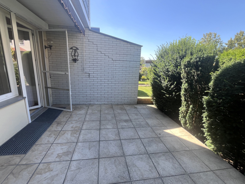 Terrasse des Reihenhaus