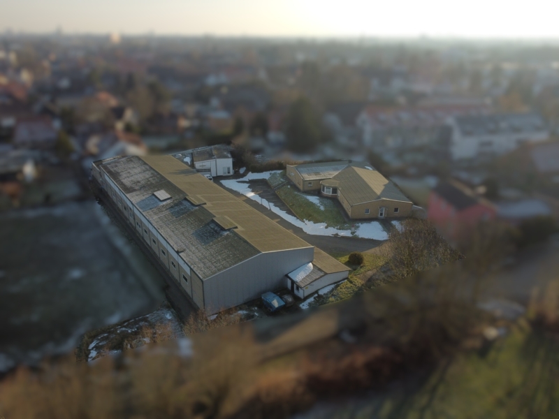 Luftaufnahme eines Industriegebiets